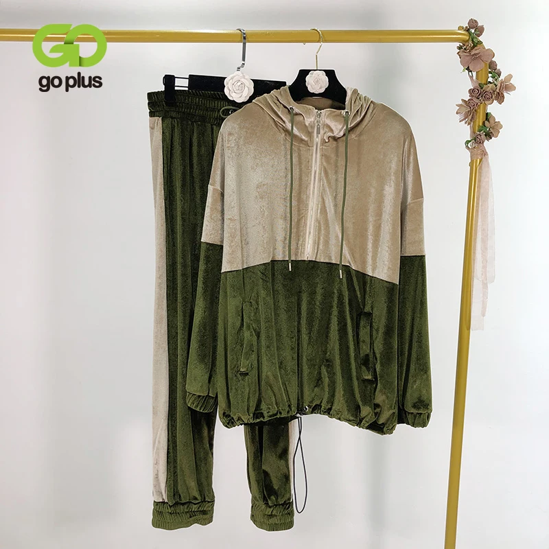 GOPLUS Women's Tracksuit Two Piece Set Highstreet Hoodies Elastic High Waist Pants conjuntos de mujer conjunto feminino C8279
GOPLUS Women's Tracksuit Two Piece Set Highstreet Hoodies Elastic High Waist Pants conjuntos de mujer conjunto feminino C8279