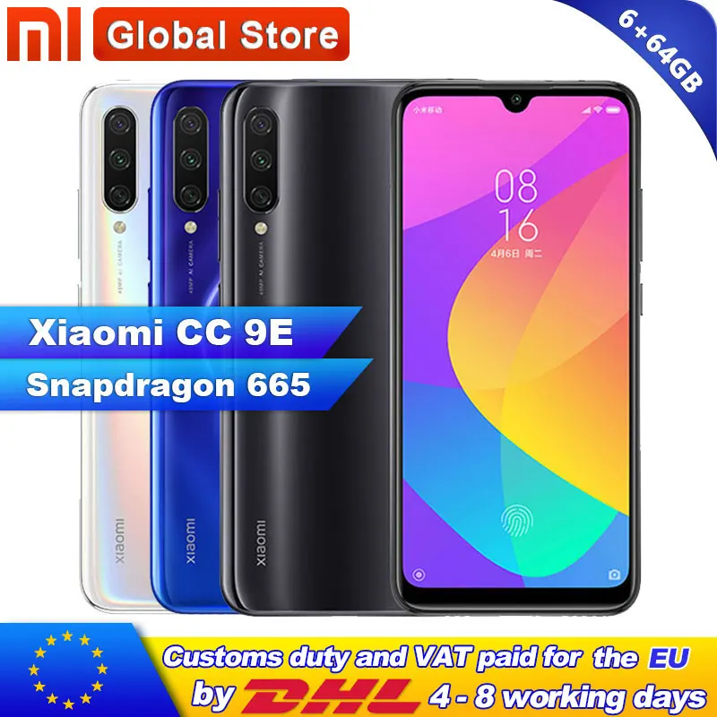 Xiaomi Mi CC9E 6GB 64GB Smartphone AMOLED Screen Snapdragon 665 Octa Core 4030mAh
Xiaomi Mi CC9E 6GB 64GB Smartphone AMOLED Screen Snapdragon 665 Octa Core 4030mAh