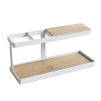 Desktop Storage Rack Tea Table Organizer Sundries Holder for Phone Remote Control Watch (White)
Desktop Storage Rack Tea Table Organizer Sundries Holder for Phone Remote Control Watch (White)