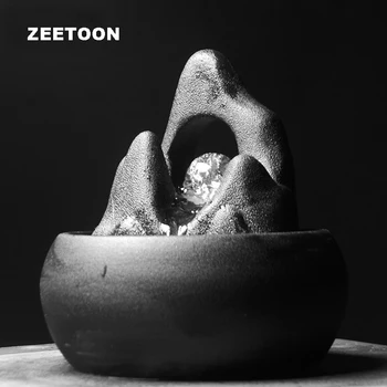110V / 220V Creative Water Fountain Black Ceramic Rockery Crystal Rotate Waterscape Office Desktop Feng Shui Decoration Crafts
110V / 220V Creative Water Fountain Black Ceramic Rockery Crystal Rotate Waterscape Office Desktop Feng Shui Decoration Crafts