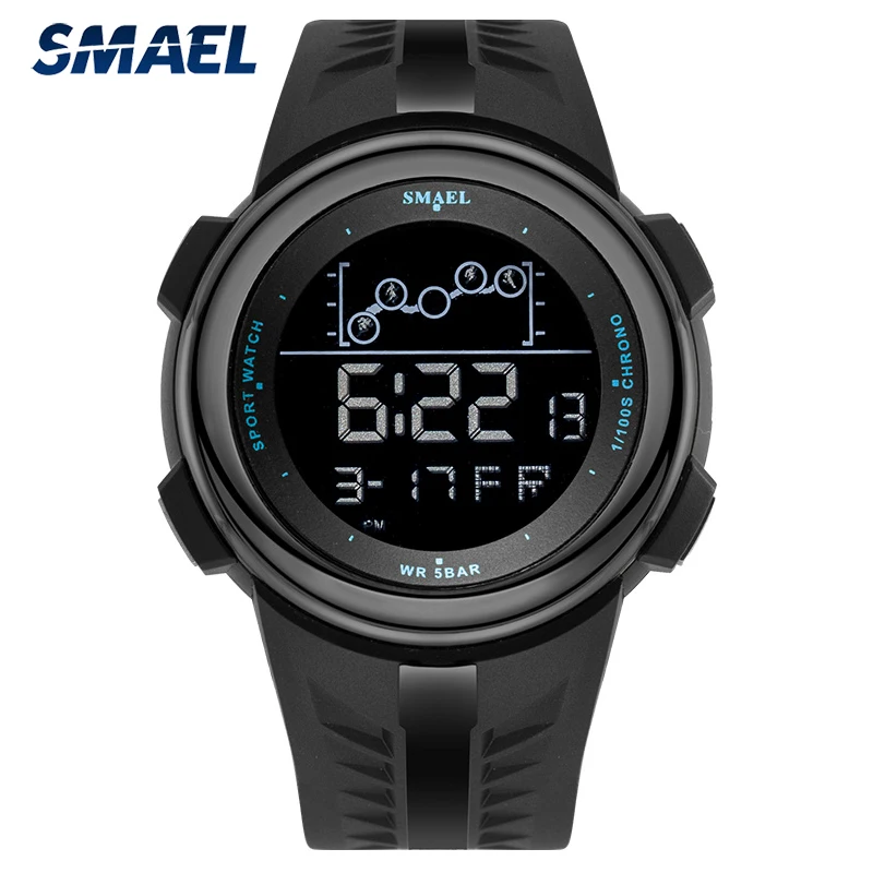 

SMAEL Men Military Digital Watch Top Brand Waterproof Sport Quartz WristWatch LED Alarm Clock Male Watches Relogio Masculino