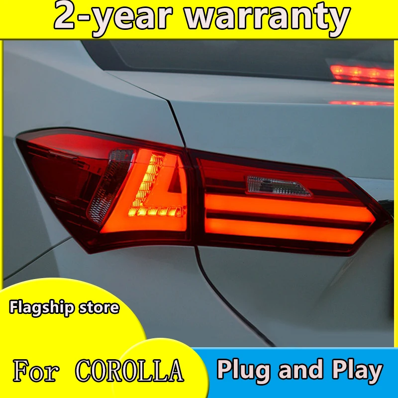 ar Styling rear Lamp for Toyota corolla taillight 2014 -2017 LED rear lamp LED DRL crolla taillight assembly 
ar Styling rear Lamp for Toyota corolla taillight 2014 -2017 LED rear lamp LED DRL crolla taillight assembly