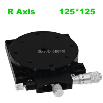 RS125-L R Axis 125MM Manual 360 Degree Rotary Sliding Table Micrometer Precision Displacement Angle Adjust Platform Optical
RS125-L R Axis 125MM Manual 360 Degree Rotary Sliding Table Micrometer Precision Displacement Angle Adjust Platform Optical