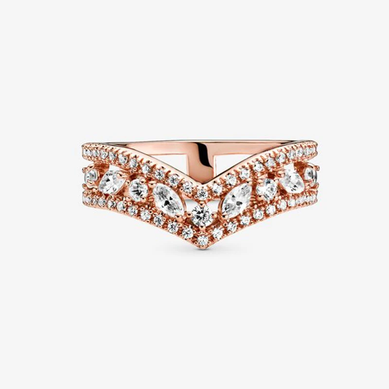 2020 New Autumn 925 Sterling Silver Ring Pave Snake Chain Pattern Ring Crown Rings Women Engagement Anniversary Jewelry