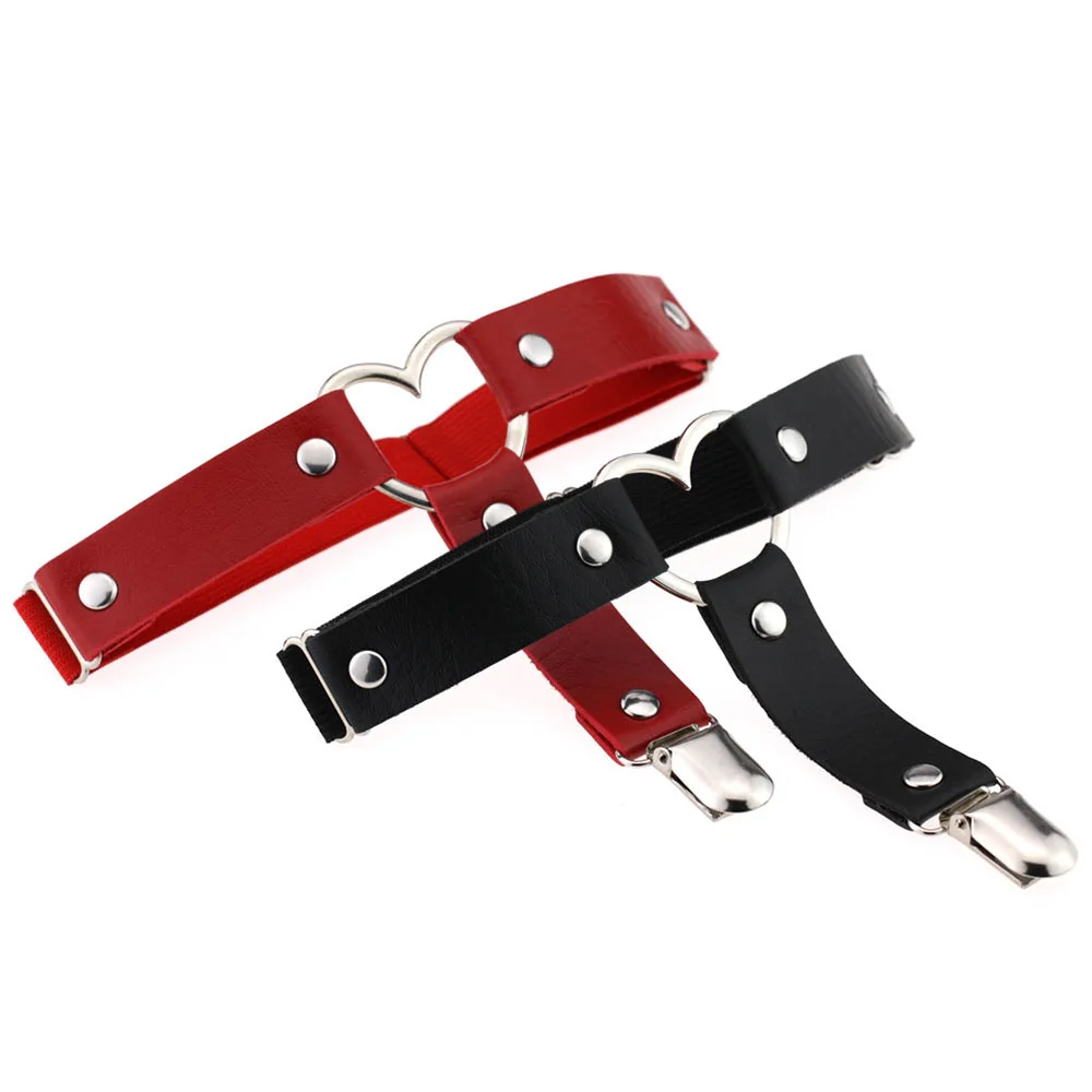 Garter Belt Leg Ring Goth Elastic with Clamp 30cm-55cm Leather Decoration Adjustable
Garter Belt Leg Ring Goth Elastic with Clamp 30cm-55cm Leather Decoration Adjustable