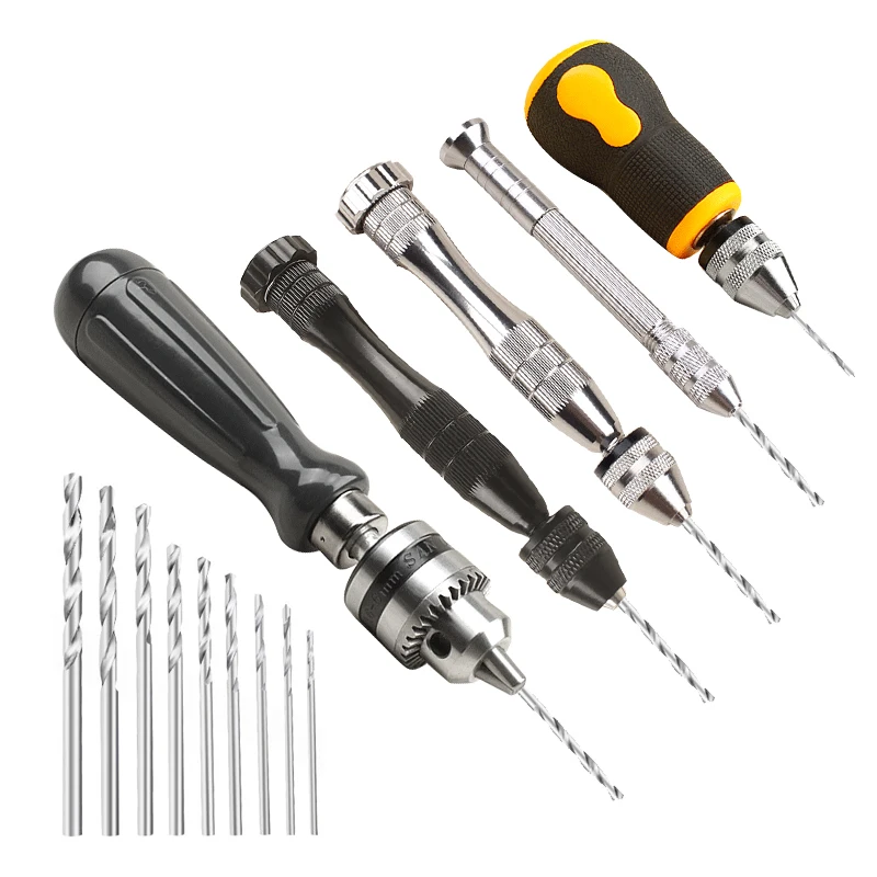 Adjustable Pin Vise Kit Hand Drill Bits Set Mini Drilling Tool for Wood Jewelry Carving Crafts
Adjustable Pin Vise Kit Hand Drill Bits Set Mini Drilling Tool for Wood Jewelry Carving Crafts