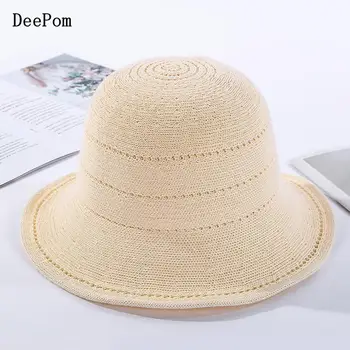 DeePom Bucket Hat Women Knitted Fisherman Hat Female Japanese Foldable Summer Sun Hats For Women Sunhat Simple Casual
DeePom Bucket Hat Women Knitted Fisherman Hat Female Japanese Foldable Summer Sun Hats For Women Sunhat Simple Casual