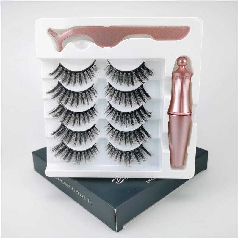 Magnetic Liquid Eyeliner Set 5 Pairs Eyelashes Thick Makeup False Eyelashes Makeup Tools Eyelash box
Magnetic Liquid Eyeliner Set 5 Pairs Eyelashes Thick Makeup False Eyelashes Makeup Tools Eyelash box