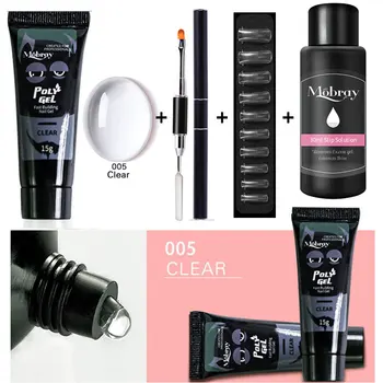 15g Poly Builder Gel Set Nails Acryl Gel Kit Nail Poly gel Kits Quick Building Extension Gel UV LED Lacquer Brush Tips 4pcs
15g Poly Builder Gel Set Nails Acryl Gel Kit Nail Poly gel Kits Quick Building Extension Gel UV LED Lacquer Brush Tips 4pcs