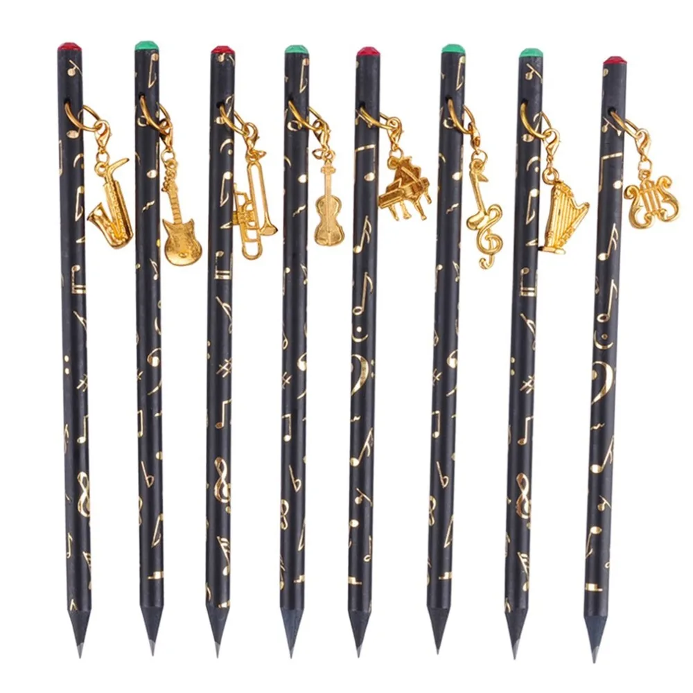 8pcs Musical Note Pendant Pencil Set Writing Drawing Pencil Sketch Painting Non-toxic Pencils For School Students Stationery
8pcs Musical Note Pendant Pencil Set Writing Drawing Pencil Sketch Painting Non-toxic Pencils For School Students Stationery