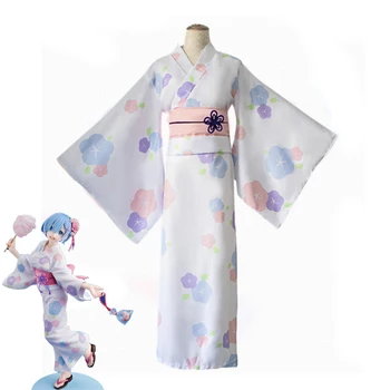Rem Kimono Anime Re:Life in a Different World from Zero Cosplay Costume Cute Japanese Pink Kimono Halloween Carnival Uniforms
Rem Kimono Anime Re:Life in a Different World from Zero Cosplay Costume Cute Japanese Pink Kimono Halloween Carnival Uniforms