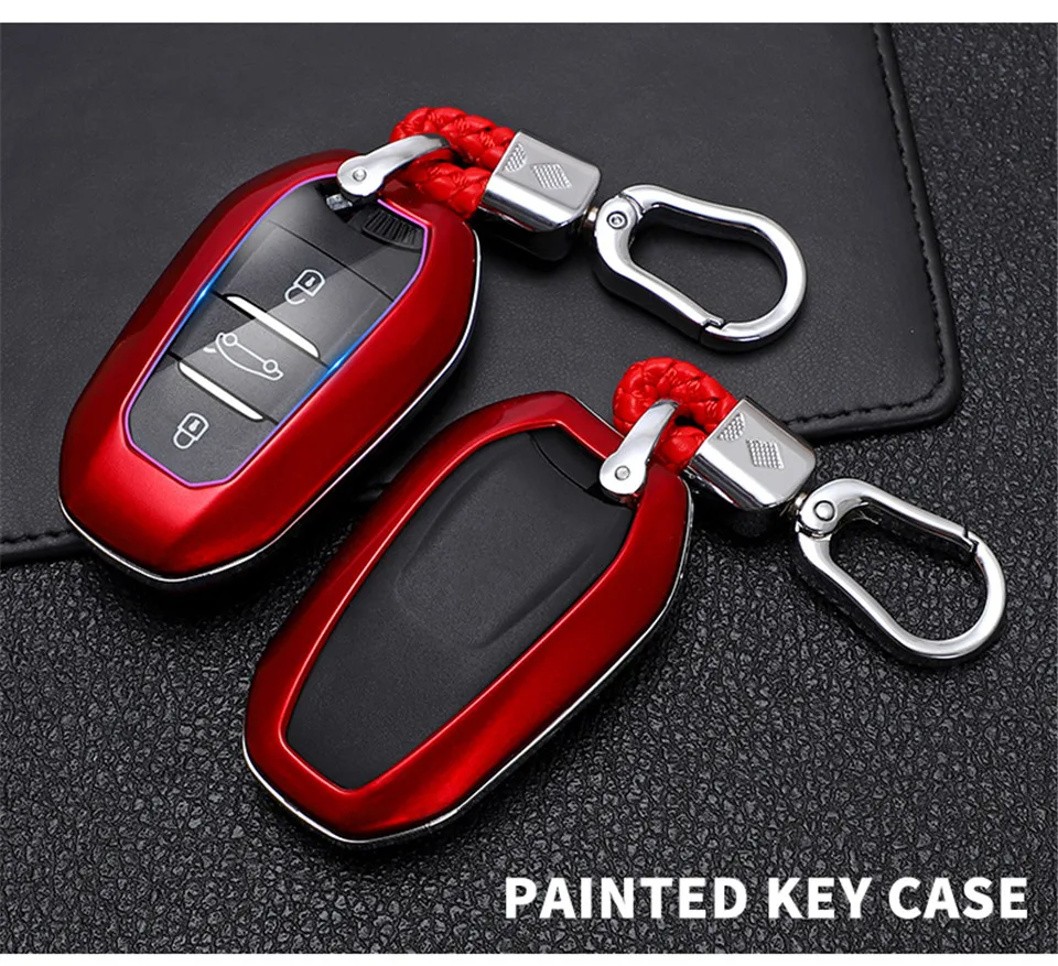 Shell Cover Holder Car Key Fob Case 5008 DS5 DS6 For Peugeot 208 DS3 For Citroen C4 C5 X7 C4L C6 C3-XR 3008 4008 Accessories