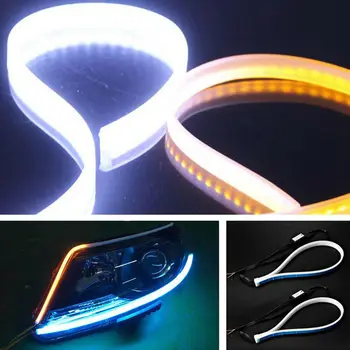 60cm Soft Tube LED Strip Car Daytime Running Light Turn Signal Lamps Accessories Universal Accessori Auto Car Light Strips
60cm Soft Tube LED Strip Car Daytime Running Light Turn Signal Lamps Accessories Universal Accessori Auto Car Light Strips