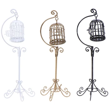 1:12 Mini Dollhouse Metal Bird Cage Model With Holder Alloy Miniature Decorations Modern Home Room Crafts 3 Colors
1:12 Mini Dollhouse Metal Bird Cage Model With Holder Alloy Miniature Decorations Modern Home Room Crafts 3 Colors