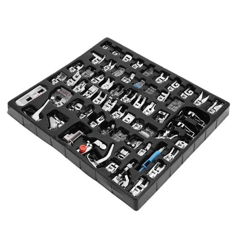 62Pcs Mini Sewing Machine Presser Foot Feet For Brother Singer Janome Presser Feet Braiding Blind Stitch Darning Accessories
62Pcs Mini Sewing Machine Presser Foot Feet For Brother Singer Janome Presser Feet Braiding Blind Stitch Darning Accessories