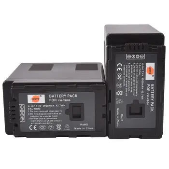 DSTE 2PCS Replacement for VW-VBG6 VBG6 Battery Compatible Panasonic AG-HMC71MC AG-HMC153MC AG-HMC43MC AG-HMC73MC AG-HMC155
DSTE 2PCS Replacement for VW-VBG6 VBG6 Battery Compatible Panasonic AG-HMC71MC AG-HMC153MC AG-HMC43MC AG-HMC73MC AG-HMC155