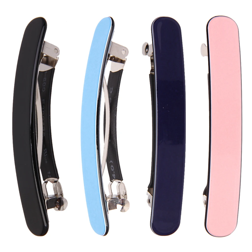4Pcs Women Barrette Clip Hair Clasp Ponytail Holder Banana Hair Clip 4Pcs Women Barrette Clip Hair Clasp Ponytail Holder Banana Hair Clip