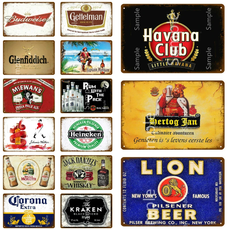 Famous Beer Metal Plaque Vintage Tin Sign Wall Decor Bar Pub Club Man Cave Decorative Ice Cold Drink Poster 20x30cm YK124
Famous Beer Metal Plaque Vintage Tin Sign Wall Decor Bar Pub Club Man Cave Decorative Ice Cold Drink Poster 20x30cm YK124