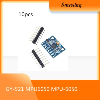 10pcs GY-521 MPU6050 MPU-6050 Sensor Module For Arduino 3 Axis Gyroscope Accelerometer Diy Smart Robot Toy Kit Car Tank Chassis
10pcs GY-521 MPU6050 MPU-6050 Sensor Module For Arduino 3 Axis Gyroscope Accelerometer Diy Smart Robot Toy Kit Car Tank Chassis