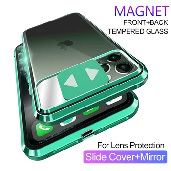 New Magnetic Tempered Glass Mirror Camera Protection Slide Cover Case for Iphone SE 11 11 Pro 11 Pro Max X Xr Xsmax 7 8 Plus
New Magnetic Tempered Glass Mirror Camera Protection Slide Cover Case for Iphone SE 11 11 Pro 11 Pro Max X Xr Xsmax 7 8 Plus