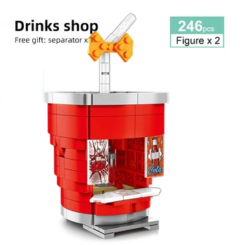Mini City Street View Retail Store Fast Food Drinking Shop Architecture Building Blocks Sets Educational Toys for Children Gift
Mini City Street View Retail Store Fast Food Drinking Shop Architecture Building Blocks Sets Educational Toys for Children Gift