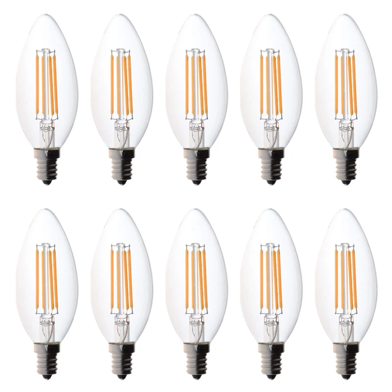 C35 Dimmable Strobeless LED Bulb Candlestick 4W Equivalent 40W Incandescent Lamp E14 Base 2700K Warm White 220V
C35 Dimmable Strobeless LED Bulb Candlestick 4W Equivalent 40W Incandescent Lamp E14 Base 2700K Warm White 220V