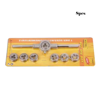 8pcs/set Metric Hss Circular Tap Die Set M3 M4 M5 M6 M8 M10 M12 Screw Thread Plugs Taps with Wrench Broaching Hand Tools Set
8pcs/set Metric Hss Circular Tap Die Set M3 M4 M5 M6 M8 M10 M12 Screw Thread Plugs Taps with Wrench Broaching Hand Tools Set