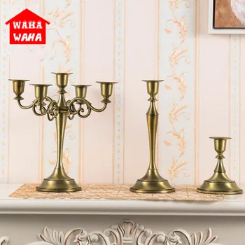European Five-headed Bronze Candlestick Decoration European Candle Holder Wrought Iron Candlestick Wedding Center Candlelight 
European Five-headed Bronze Candlestick Decoration European Candle Holder Wrought Iron Candlestick Wedding Center Candlelight