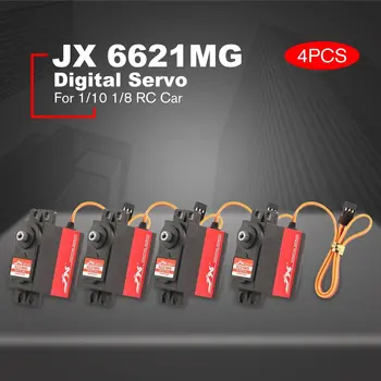 4 PCS JX PDI-6221MG Metal Gear 4.8V-6V 0.16sec/60' Digital Servo Torque Aluminums Case for 1/10 1/8 RC Car/HHK big Airplane Part
4 PCS JX PDI-6221MG Metal Gear 4.8V-6V 0.16sec/60' Digital Servo Torque Aluminums Case for 1/10 1/8 RC Car/HHK big Airplane Part