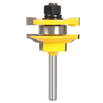 3pc 1/4in Shank Router Bit Set Ogee Rail Stile Raised Panel Cabinet Door Cutter Solid Hardened Steel Bodies With Anti-Kickback
3pc 1/4in Shank Router Bit Set Ogee Rail Stile Raised Panel Cabinet Door Cutter Solid Hardened Steel Bodies With Anti-Kickback