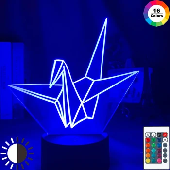 Orizuru 3d Night Light Led Touch Sensor 16 Colors Changing USB Battery Powered Nightlight for Home Decoration Lamp Paper Crane
Orizuru 3d Night Light Led Touch Sensor 16 Colors Changing USB Battery Powered Nightlight for Home Decoration Lamp Paper Crane