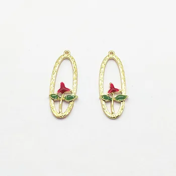 New arrival! 39x15mm 50pcs Zinc Alloy Flower/Oval shape Charm for Earrings DIY parts,Jewelry Accessories Findings & Components 
New arrival! 39x15mm 50pcs Zinc Alloy Flower/Oval shape Charm for Earrings DIY parts,Jewelry Accessories Findings & Components