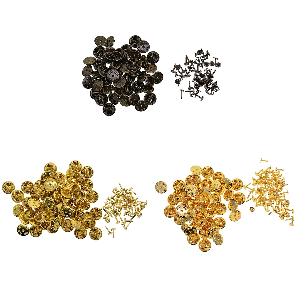 50x Badge Tie Tacks Butterfly Pinch Back Pins Clutch Back Lapel Scatter Pin 50x Badge Tie Tacks Butterfly Pinch Back Pins Clutch Back Lapel Scatter Pin