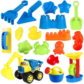 Toyvian 18PCS Sand Molding Toys Kid's Summer Beach Toys Sand Play Set with Castle Sea Animal Sand Molds and Tools (Random Color)
Toyvian 18PCS Sand Molding Toys Kid's Summer Beach Toys Sand Play Set with Castle Sea Animal Sand Molds and Tools (Random Color)