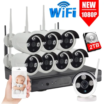 IMPORX 8CH 1080P 2MP IP Camera CCTV System Record Waterproof Outdoor Wireless Security Camera NVR Set Wifi Surveillance Kits 2TB
IMPORX 8CH 1080P 2MP IP Camera CCTV System Record Waterproof Outdoor Wireless Security Camera NVR Set Wifi Surveillance Kits 2TB