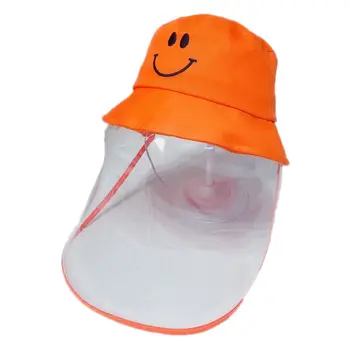 Kids Protective Hat Full Face Shield Fisherman Hat Smile Pattern Dustproof Face Protection
Kids Protective Hat Full Face Shield Fisherman Hat Smile Pattern Dustproof Face Protection