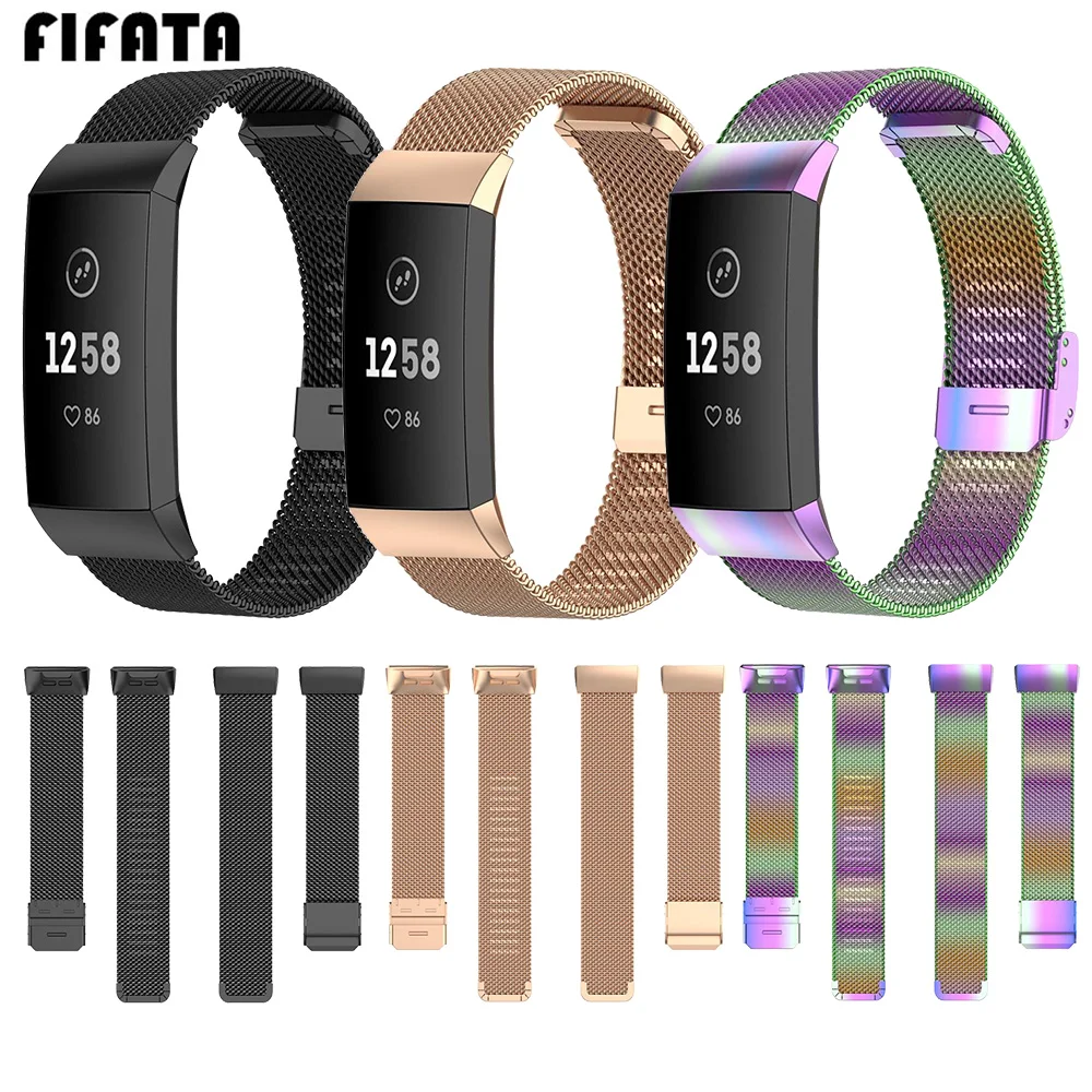 FIFATA 2020 New Stainless Steel Metal Grid Replacement Watch Strap For Fitbit Charge 4/Charge 3/Charge 3SE Smart Watch Wristband
FIFATA 2020 New Stainless Steel Metal Grid Replacement Watch Strap For Fitbit Charge 4/Charge 3/Charge 3SE Smart Watch Wristband