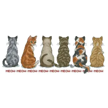 The back of a row of cats patterns Counted Cross Stitch 11CT 14CT 18CT DIY Chinese Cross Stitch Kits Embroidery Needlework Sets
The back of a row of cats patterns Counted Cross Stitch 11CT 14CT 18CT DIY Chinese Cross Stitch Kits Embroidery Needlework Sets