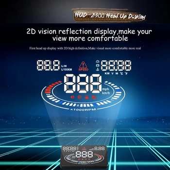 2020 E300 Car HUD Head-Up Display Car OBD2 Digital Car Speedometer Speed Projector Warning Car Auto HUD OBD 2 Display Alarm Sys
2020 E300 Car HUD Head-Up Display Car OBD2 Digital Car Speedometer Speed Projector Warning Car Auto HUD OBD 2 Display Alarm Sys