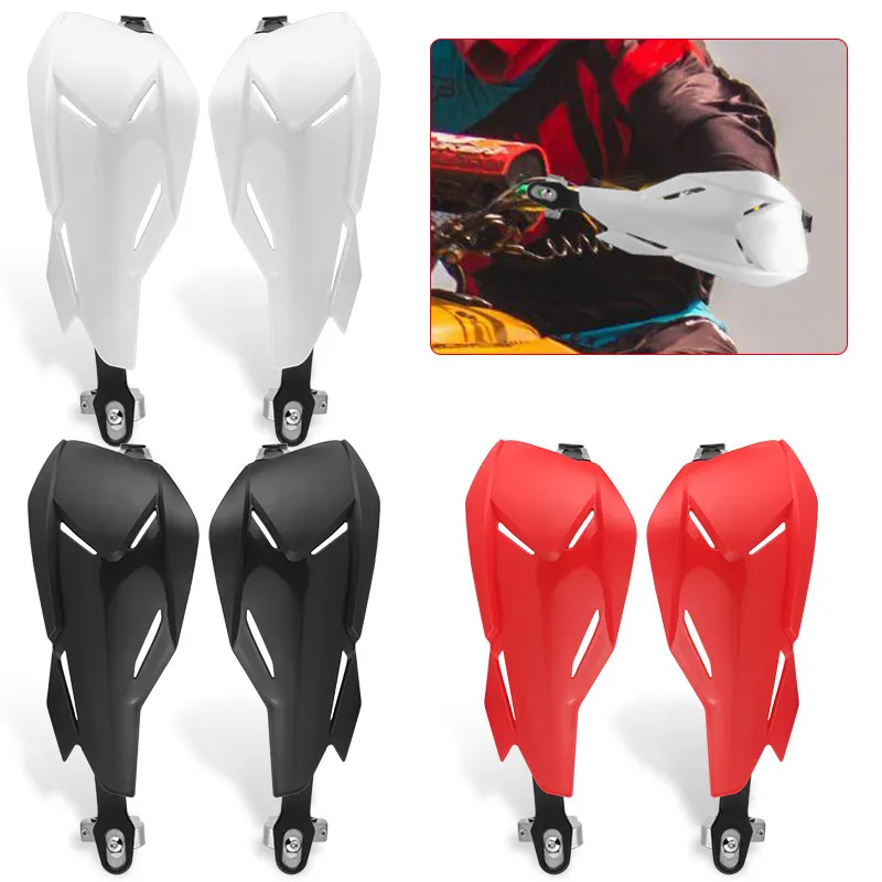 Motorcycle Hand Guards Handle Bar Protector Handguard Fit Handlebars Range 7/8" 22mm and 1 1/8" 28mm Fit Dirt Bikes Enduro 
Motorcycle Hand Guards Handle Bar Protector Handguard Fit Handlebars Range 7/8" 22mm and 1 1/8" 28mm Fit Dirt Bikes Enduro