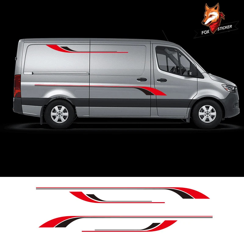 1 Pair 2 Sides Gloss Auto Side Car Sticker Motorhome Stripes Camper Van Graphics Stickers Decals for Mercedes Sprinter Vinyl
1 Pair 2 Sides Gloss Auto Side Car Sticker Motorhome Stripes Camper Van Graphics Stickers Decals for Mercedes Sprinter Vinyl