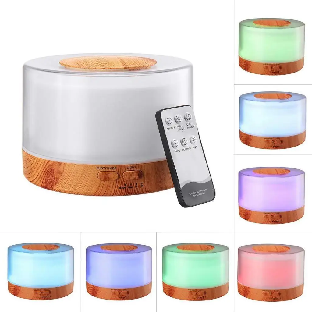 500ml Ultrasonic Essential Oil Aromatherapy Diffuser Air Purifier Humidifier UK Plug 500ml Ultrasonic Essential Oil Aromatherapy Diffuser Air Purifier Humidifier UK Plug