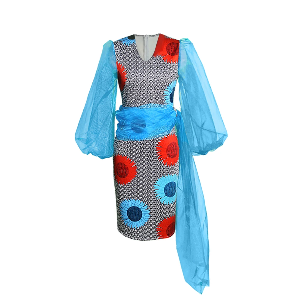 Women Floral Dress Plus Size Transparent Sleeve Sexy Bodycon Patchwork Evening Party Midi Length African Dresses for Ladies 2020
Women Floral Dress Plus Size Transparent Sleeve Sexy Bodycon Patchwork Evening Party Midi Length African Dresses for Ladies 2020