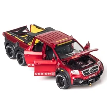 Simulation Alloy Car Modle XCLASS EXY 6X6 Pickup 1/28 Metal Toy Car Sound Light Pull Back Model Toys with Battery For Children
Simulation Alloy Car Modle XCLASS EXY 6X6 Pickup 1/28 Metal Toy Car Sound Light Pull Back Model Toys with Battery For Children