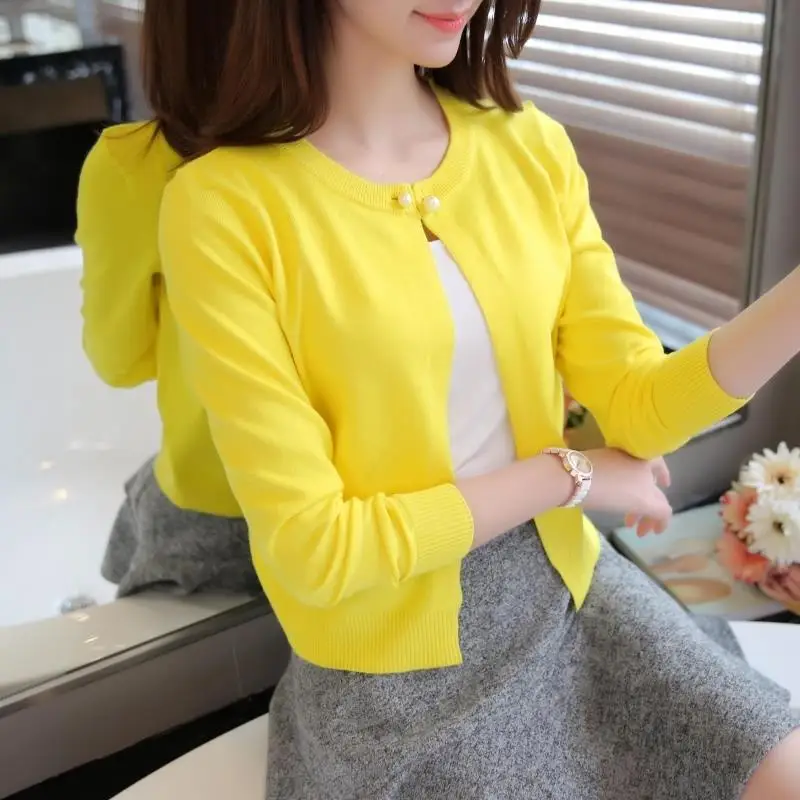 Women Knitted Top Cardigan Crop for Ladies Long Sleeve Sweater Tops Clothes 2020 Coat Autumn Cardigans Office Lady Pink White
Women Knitted Top Cardigan Crop for Ladies Long Sleeve Sweater Tops Clothes 2020 Coat Autumn Cardigans Office Lady Pink White