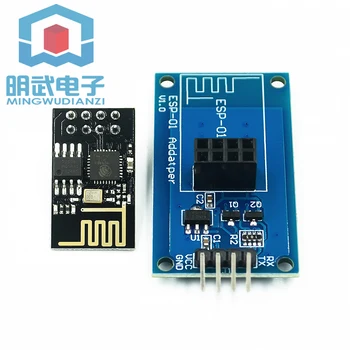 ESP8266 ESP-01 wifi wireless transceiver adapter module serial port remote transmission module blue board
ESP8266 ESP-01 wifi wireless transceiver adapter module serial port remote transmission module blue board