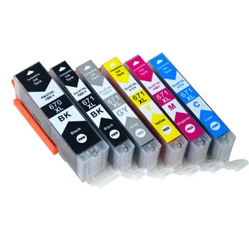 For Printer Ink Cartridges PGI 670 670XL CLI 671 671XL Replacement For Canon Pixma MG5760 MG5765 MG5766 MG6860 Inkjet Cartridge
For Printer Ink Cartridges PGI 670 670XL CLI 671 671XL Replacement For Canon Pixma MG5760 MG5765 MG5766 MG6860 Inkjet Cartridge