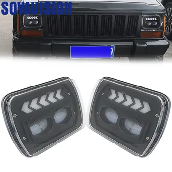 2PC 7x6" 5x7" inch LED Headlights Square High Low Beam Signal Light Fog Driving Light For Jeep Wrangler YJ Cherokee XJ
2PC 7x6" 5x7" inch LED Headlights Square High Low Beam Signal Light Fog Driving Light For Jeep Wrangler YJ Cherokee XJ