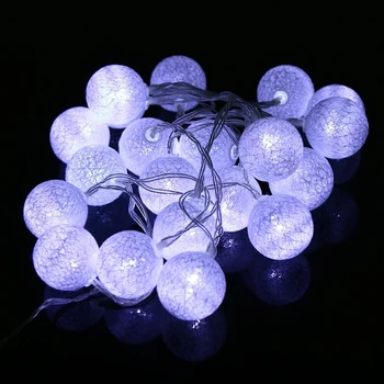 2.3M 20 Heads Hollow Cotton Thread Ball Light String Lamps No Battery 3.5cm For Christmas Tree Wedding Party Decoration
2.3M 20 Heads Hollow Cotton Thread Ball Light String Lamps No Battery 3.5cm For Christmas Tree Wedding Party Decoration