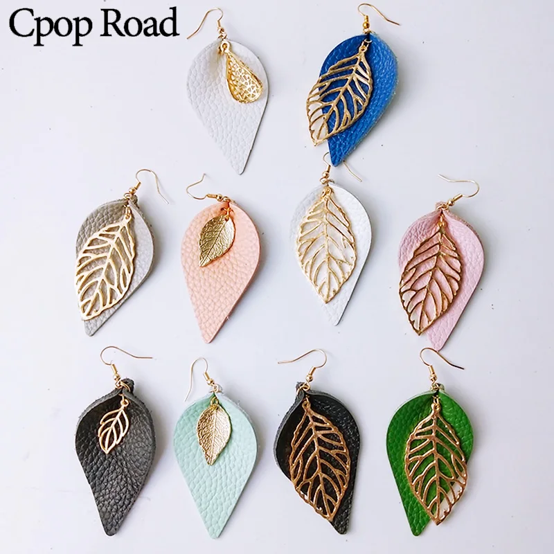 Cpop 18 Pattern Copper Real Leather Earrings New Fashion Plant Big Leaf Pendant Earring Trendy Birthday Gift Girl Christmas Gift
Cpop 18 Pattern Copper Real Leather Earrings New Fashion Plant Big Leaf Pendant Earring Trendy Birthday Gift Girl Christmas Gift
